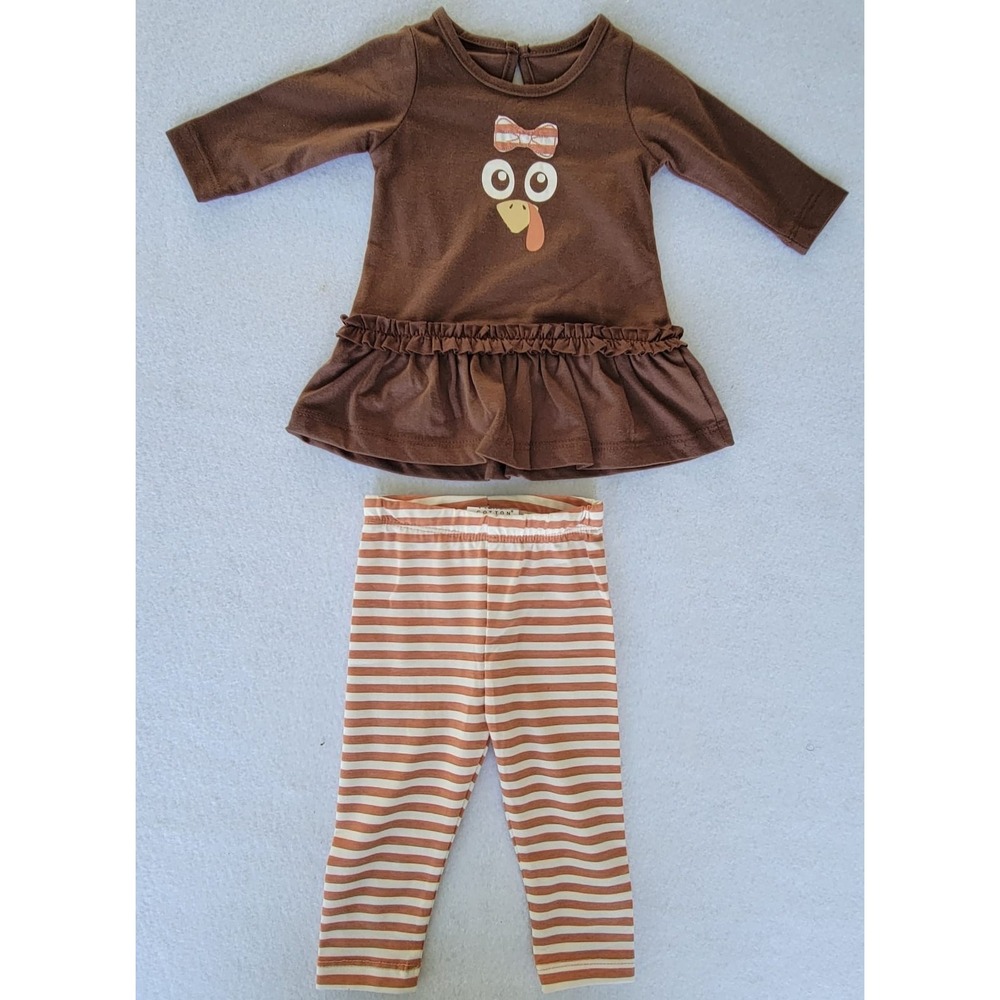 planet cotton New Born Baby Girls 2‎ piece set Of Thanksgiving